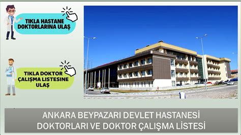 Ankara hastanesi doktor çalışma çizelgesi